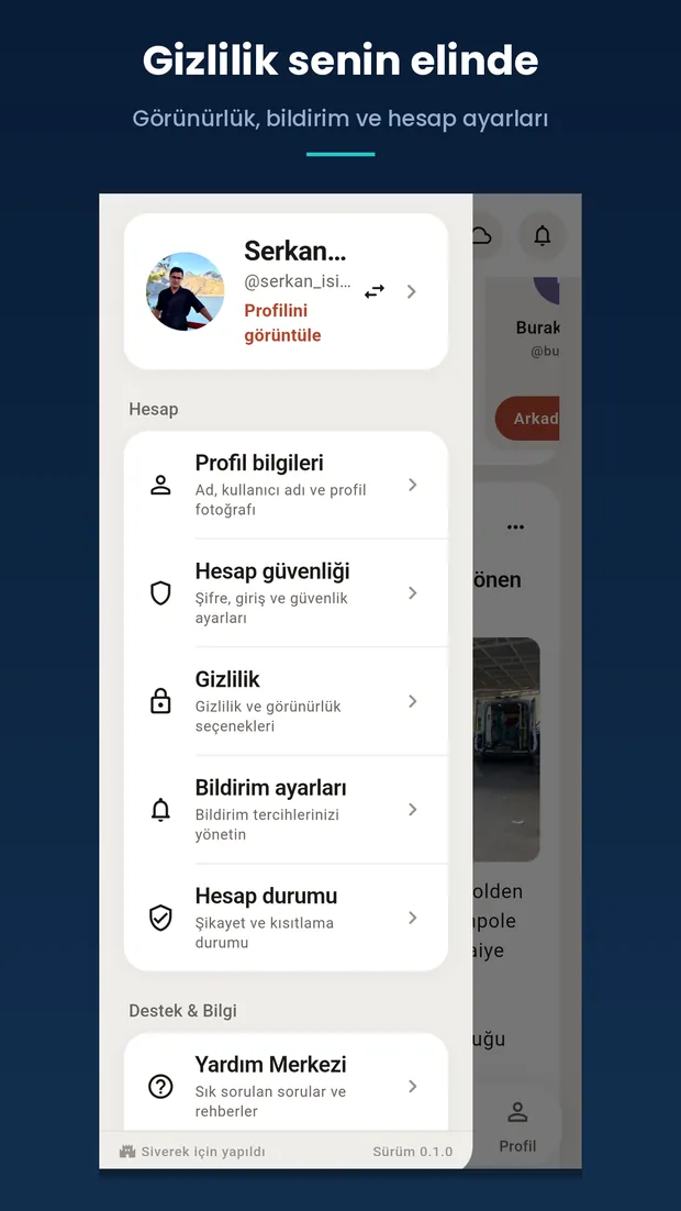 Gizlilik ayarları